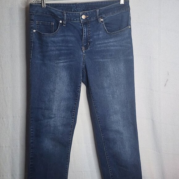 R1893 Sears Roebuck Co Medium Wash Cotton Poly Viscose Span Stretch Jean Size 12 - Picture 3 of 16